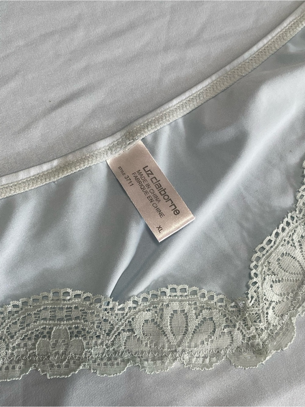 Ice Blue Lace-Trim Camisole Top - Picture 3 of 3